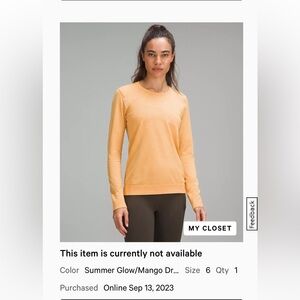 Lululemon swiftly l/s